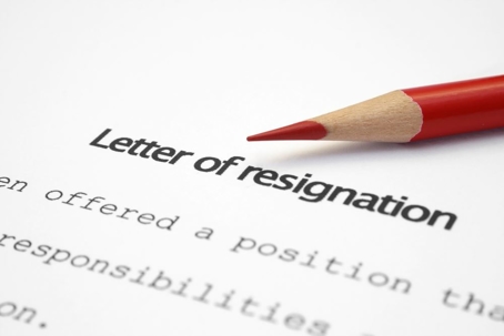 letter of resignation