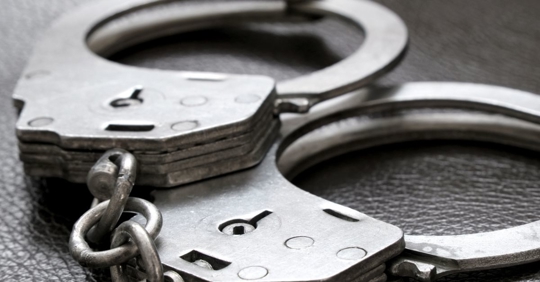 handcuffs on the table
